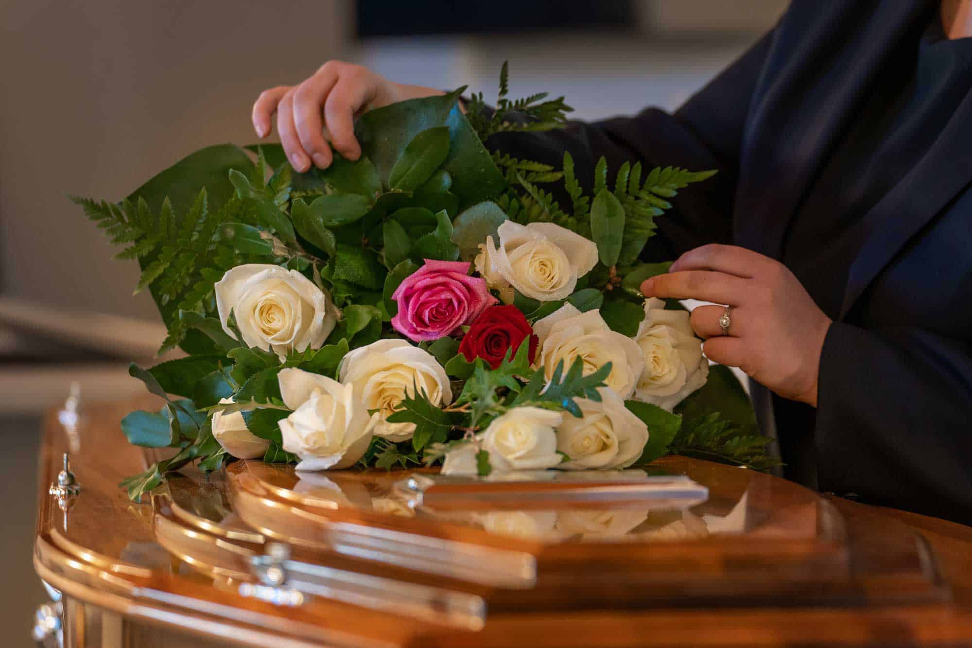 Flowers On Casket