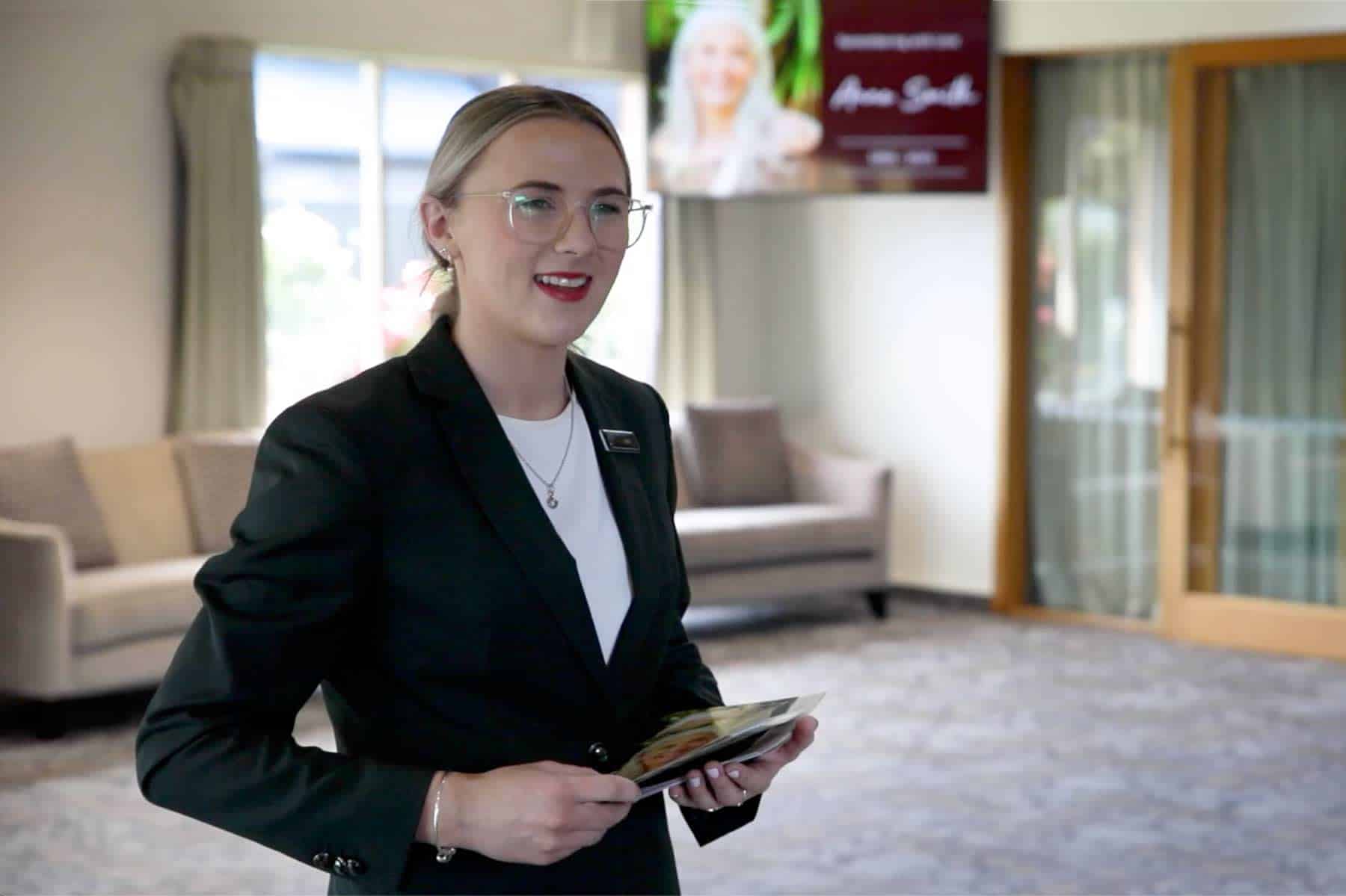 Jade Welcoming Guests